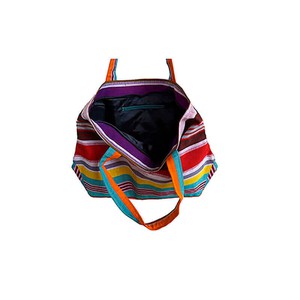 Shopper Multicolor Stripes - Cotton - Handmade and Fairtrade from Quetzal Artisan