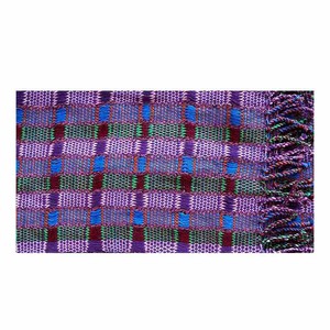 Scarf Purple Green - Natural Dyes - Beautiful and Fairtrade from Quetzal Artisan