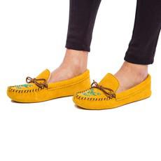 Indian Tan Moccasins - Women Slippers Handmade in Canada via Quetzal Artisan