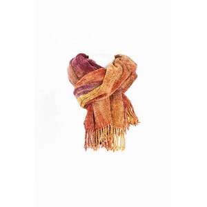 Shawl Coral Gold - Organic Bamboo - Fairtrade & Sustainable from Quetzal Artisan