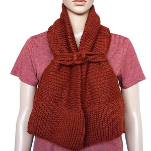 Bolero Scarf Bordeaux - Alpaca Wool & Pima Cotton - Stylish from Quetzal Artisan