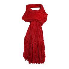Scarf and Hat Red - Handmade - Merino Wool & Organic Cotton via Quetzal Artisan