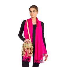 Shawl Pink - Natural Dyes - Beautiful, Ecofriendly & Fair via Quetzal Artisan