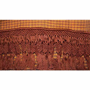 Shawl Brown Yellow - Oversized - Sustainable and Fairtrade from Quetzal Artisan
