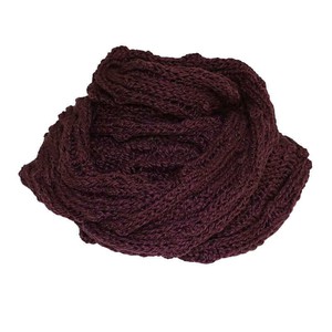 Infinity Scarf Aubergine - Organic Cotton - Fashionable from Quetzal Artisan