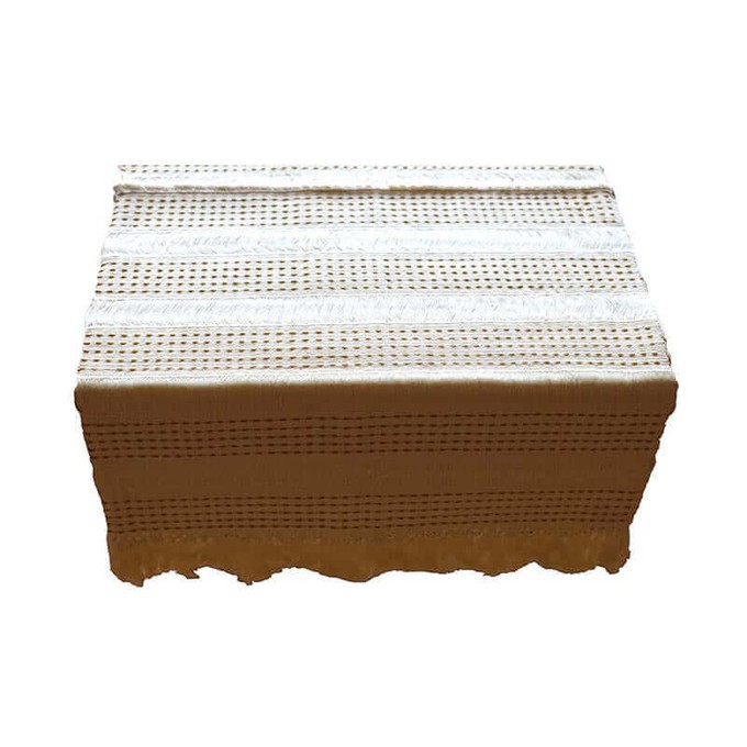 Table Runner Cream - 68" x 17" - Handmade en Fairtrade from Quetzal Artisan