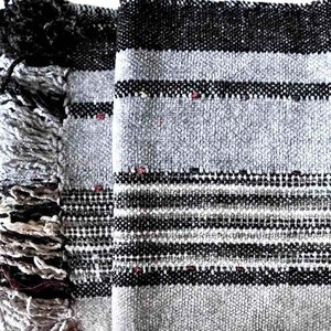 Scarf Black Grey - Organic Bamboo - Beautiful and Fairtrade from Quetzal Artisan Scarf Black Grey - Organic Bamboo - Beautiful and Fairtrade from Quetzal Artisan