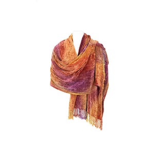 Shawl Coral Gold - Organic Bamboo - Fairtrade & Sustainable from Quetzal Artisan