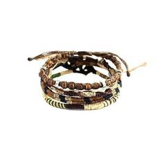 Bracelet Earth Brown - Trendy - Handmade and Fairtrade via Quetzal Artisan