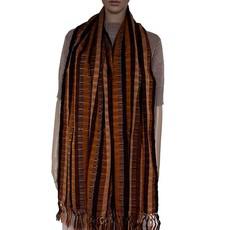 Scarf with Fringes Terracotta - Handmade, Beautiful and Fair via Quetzal Artisan