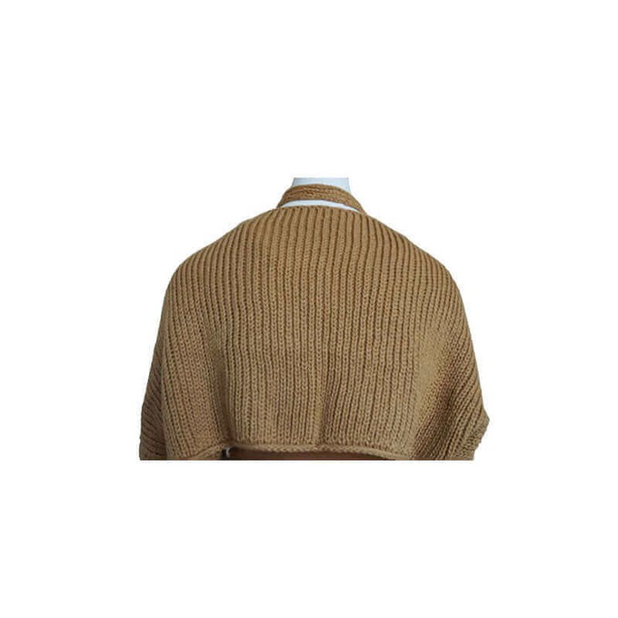 Bolero Scarf Mustard - Knitted Necklace - Stylish and Warm from Quetzal Artisan