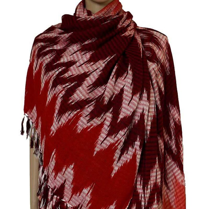 Shawl Jaspe Fire - Natural Dyes - Ecofriendly and Fairtrade from Quetzal Artisan