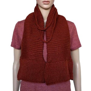 Bolero Scarf Bordeaux - Alpaca Wool & Pima Cotton - Stylish from Quetzal Artisan