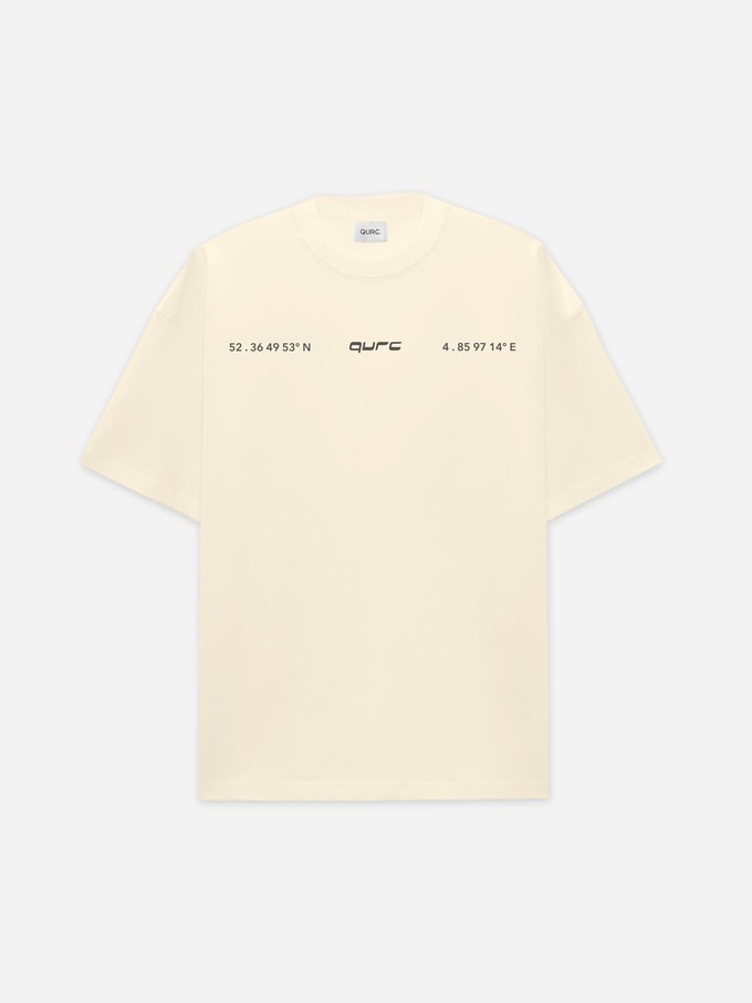 Tee - Heritage Off White from QURC. amsterdam