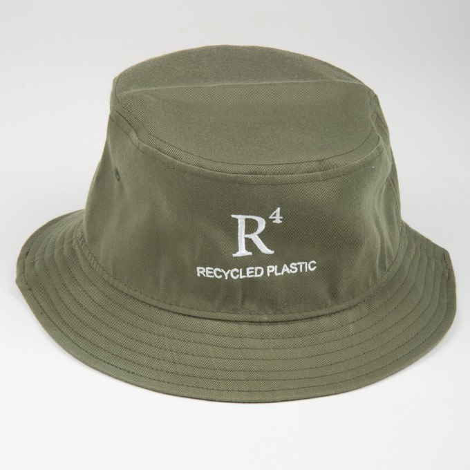 RECYCLED PLASTIC BUCKET HAT KHAKI from R4 Clothing