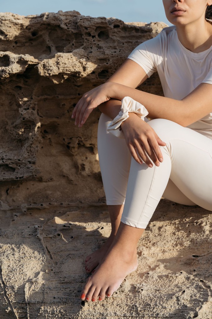 Sand 'whatever your leg length' High Waisted Leggings from Ran By Nature
