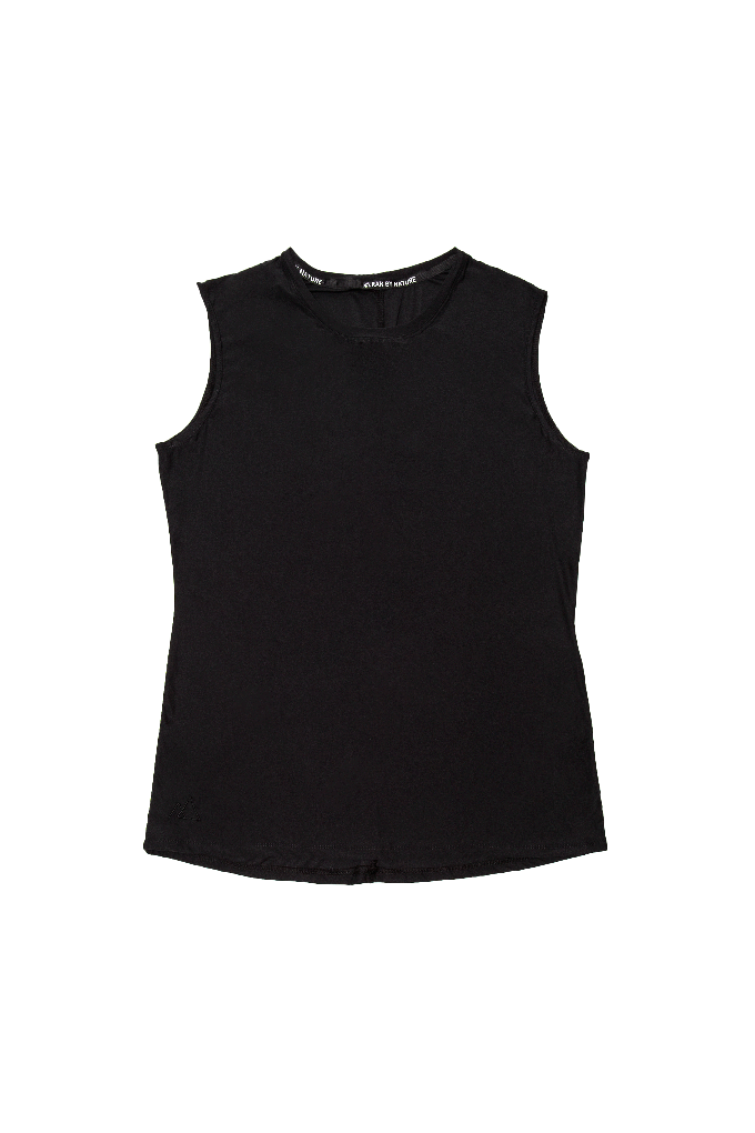Black Sleeveless Top from Ran By Nature