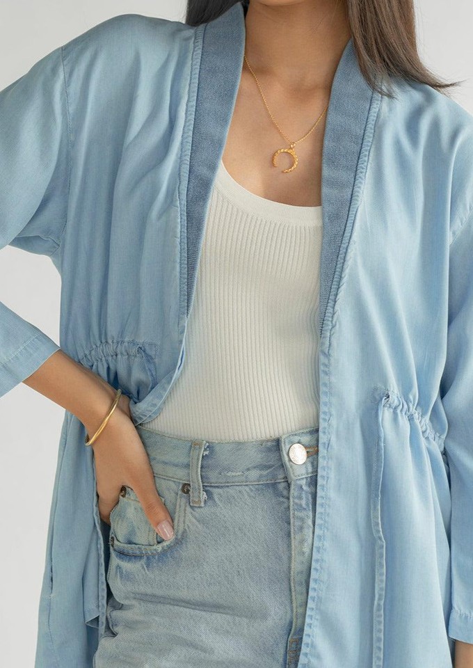 Travel Light Denim Jacket in Ocean Blue from Reistor