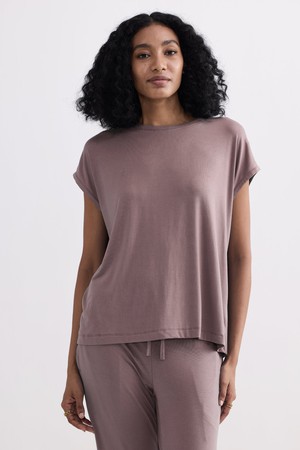 Relaxed Tee in Dusty Rose from Reistor