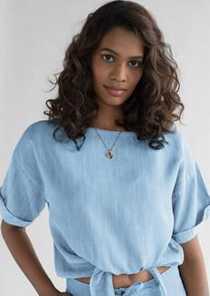 Twist and Sway Top in Blue via Reistor