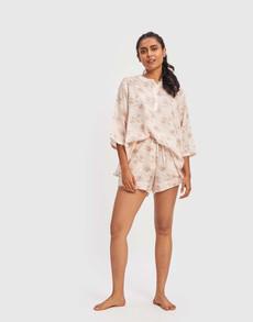 Laze and Unwind Pajama Shorts Set via Reistor