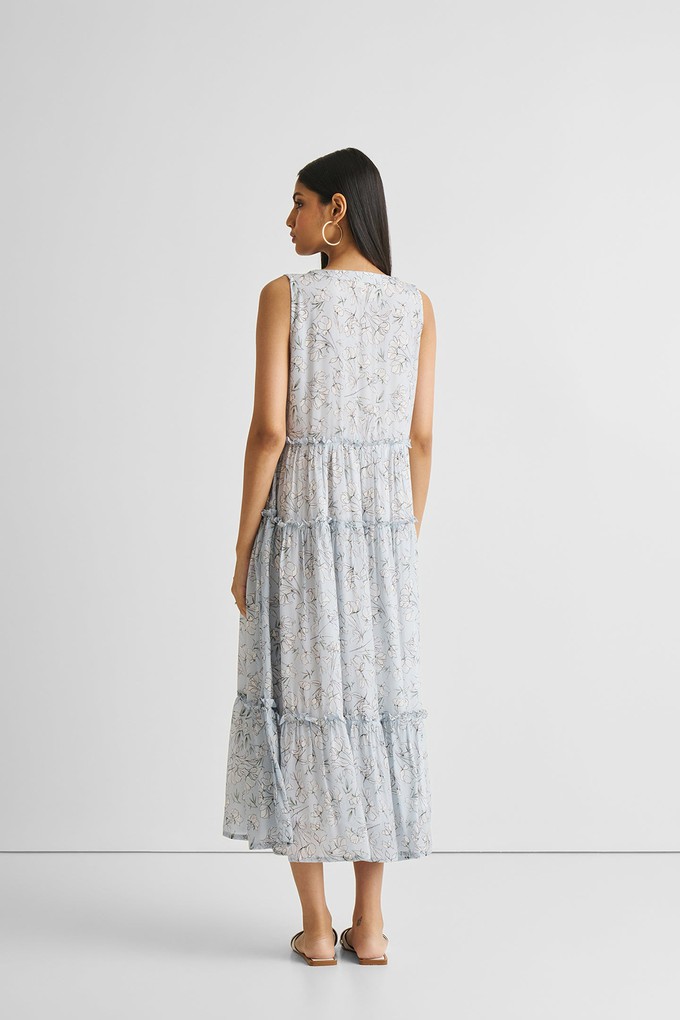Perfect Resort Maxi Dress in Blue Florals from Reistor
