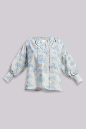 Relaxed-fit Shirt with Drawstring in Animal Print from Reistor