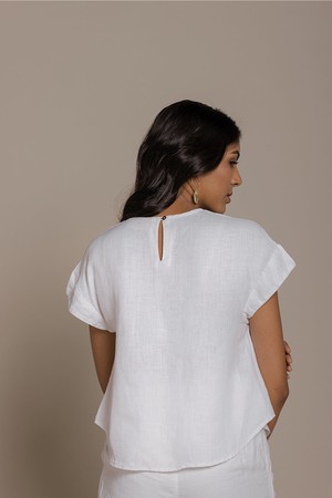 Sandcastle Saturdays Top in White from Reistor