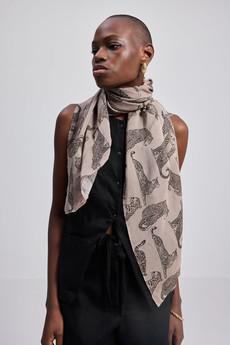 The Mara Scarf in Brown via Reistor