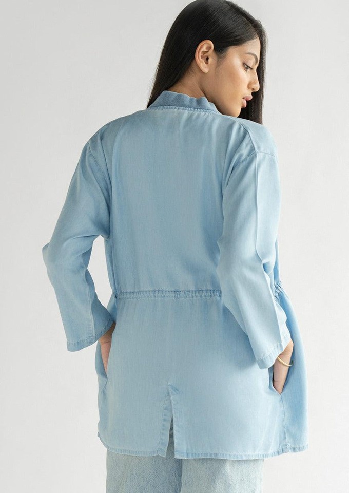 Travel Light Denim Jacket in Ocean Blue from Reistor