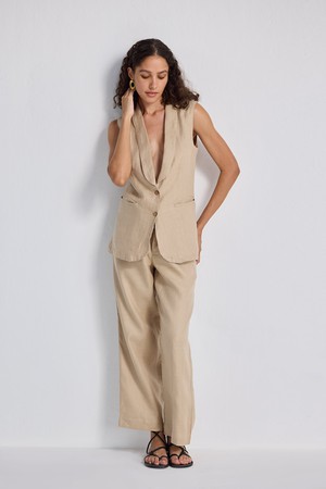 Sleeveless Hemp Jacket Set from Reistor