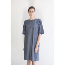 Collette jurk | biologisch katoen - jeans via Rianne de Witte
