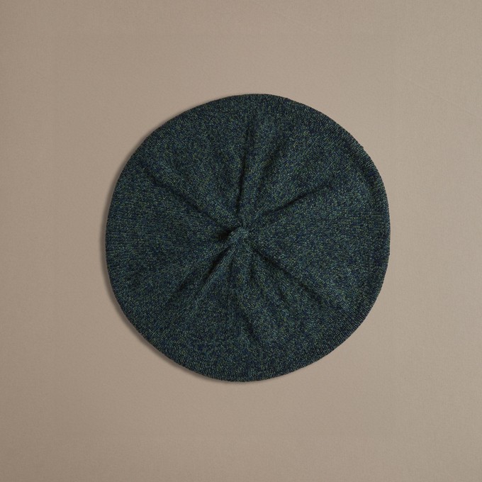 Womens Wool Beret | Forest Marl from ROVE