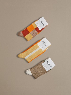 Organic Cotton Socks | Plain Brown Marl from ROVE