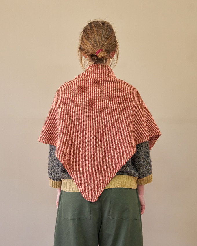 Triangle Scarf | Red Stripe from ROVE
