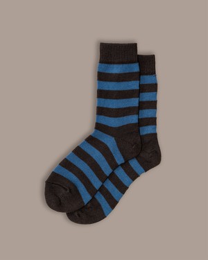 Fine Merino Wool Socks | Stripe Blue from ROVE
