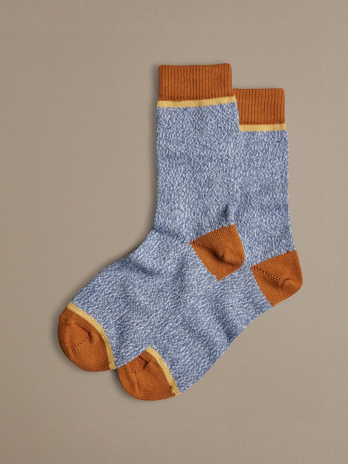 Organic Cotton Socks | Plain Blue Marl from ROVE