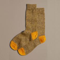 Fine Merino Wool Socks | Dark Yellow Marl via ROVE
