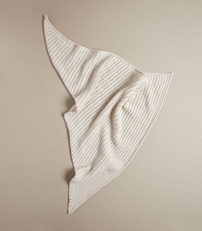 Cotton Blend Neckerchief | Ecru from ROVE
