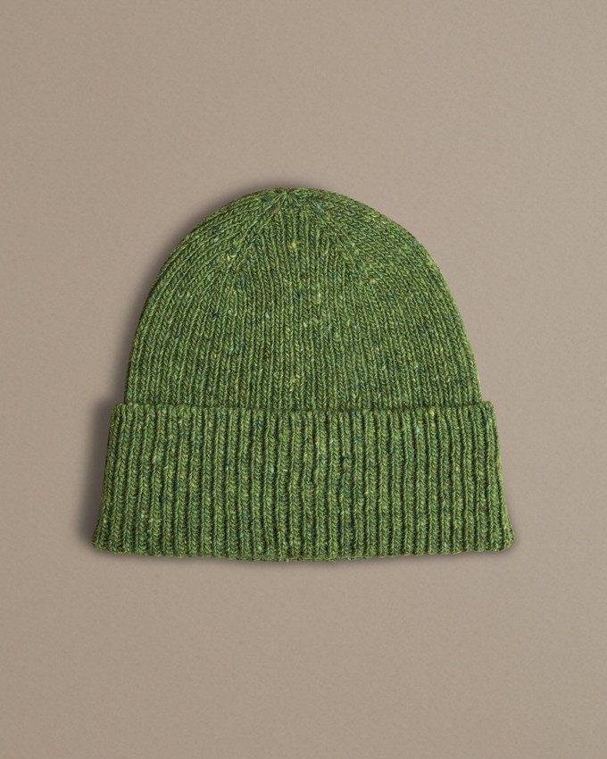 Unisex Donegal Beanie | Leaf Green from ROVE