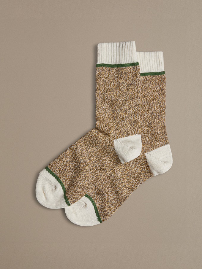 Organic Cotton Socks | Plain Brown Marl from ROVE