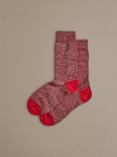 Fine Merino Wool Socks | Poppy Red via ROVE