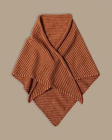 Triangle Scarf | Red & Flax Stripe via ROVE