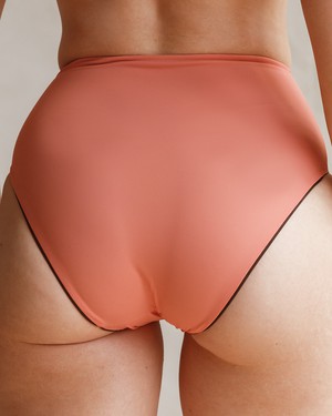 SAMPLE Bikini Bottom - Jasmine Brown/Pink from Savara Intimates
