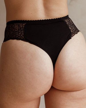 High Waist Slip - Aveline Black from Savara Intimates