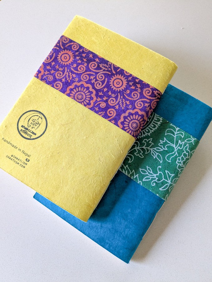 Eco friendly Lokta paper pocket notebook from Shakti.ism