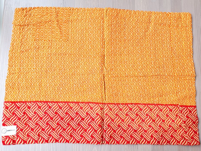 Sari placemats, set of 2, handmade table mats, reversible from Shakti.ism