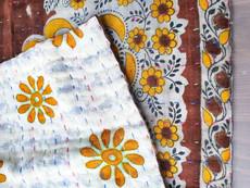 Sari placemats, handmade, set of 2, table mats, reversible van Shakti.ism