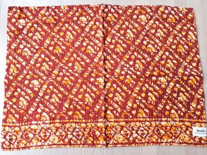 Sari placemats, set of 2, handmade table mats, reversible from Shakti.ism