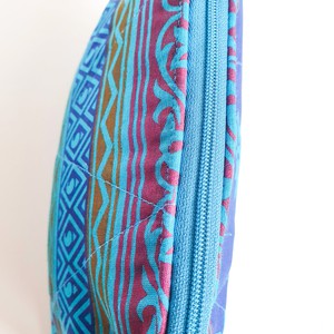 Flat bottom upcycled sari pouch from Shakti.ism